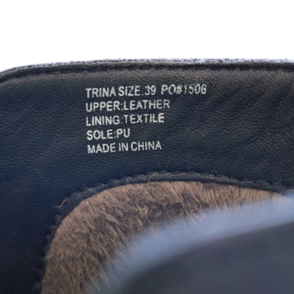 Umberto Rafini Vìntage 90s Leather Equestrian Style Ankle Boots 39 8.5 - Picture 7 of 8